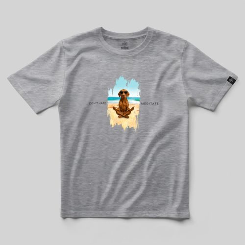Don't hate, meditate vizsla póló