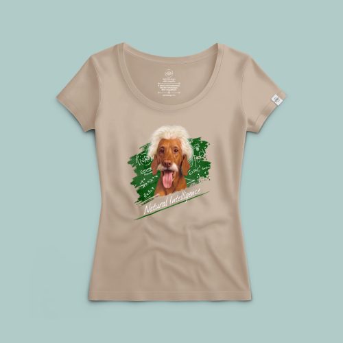 Natural Intelligence - Einstein vizsla póló