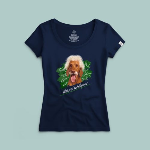 Natural Intelligence - Einstein vizsla póló