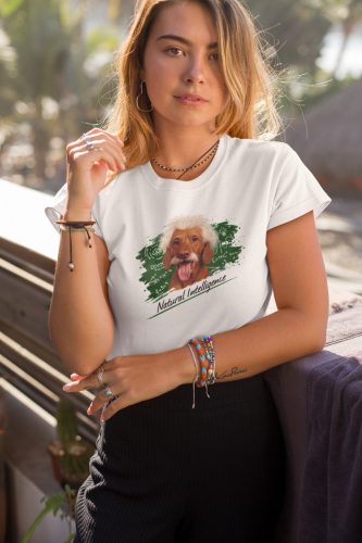 Natural Intelligence - Einstein vizsla póló