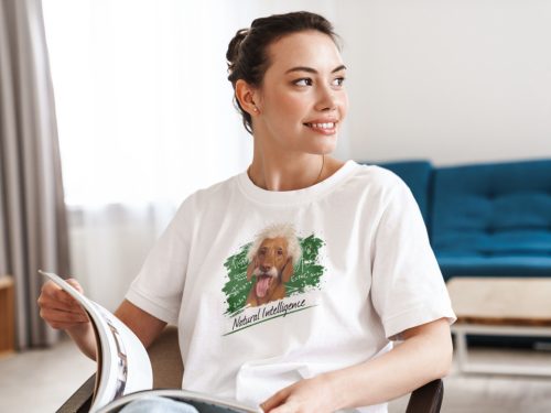 Natural Intelligence - Einstein vizsla póló