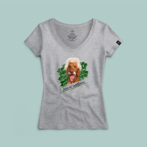 Natural Intelligence - Einstein vizsla póló