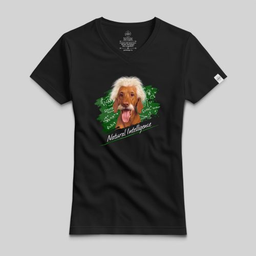 Natural Intelligence - Einstein vizsla póló