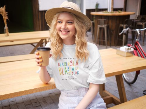 My mind says: Blah blah póló