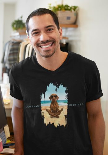 Ne utálj, meditálj vizsla póló