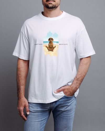 Ne utálj, meditálj vizsla póló