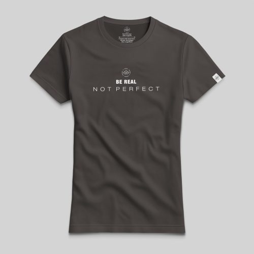 Be real, not perfect minimál póló