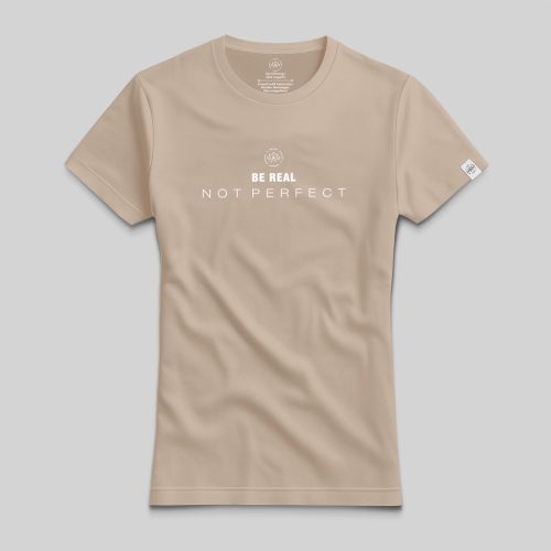 Be real, not perfect minimál póló