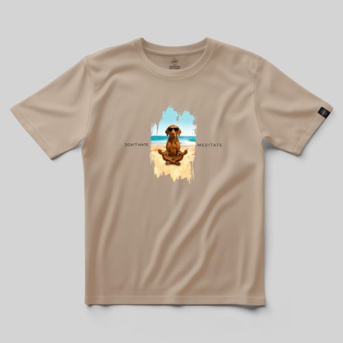 Don't hate, meditate vizsla póló