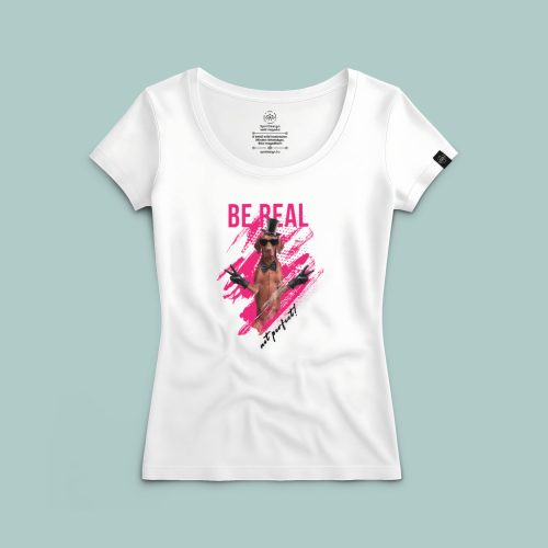 Be real, not perfect vizsla póló