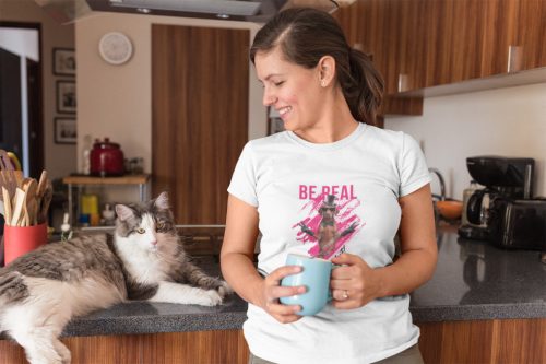 Be real, not perfect vizsla póló