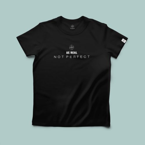 Be real, not perfect minimál póló