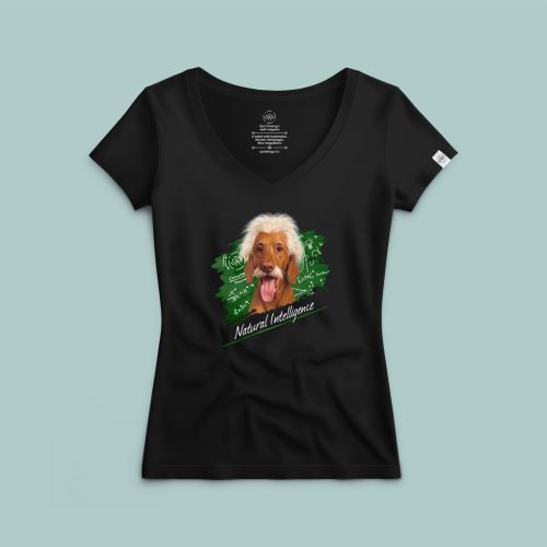 Natural Intelligence - Einstein vizsla póló