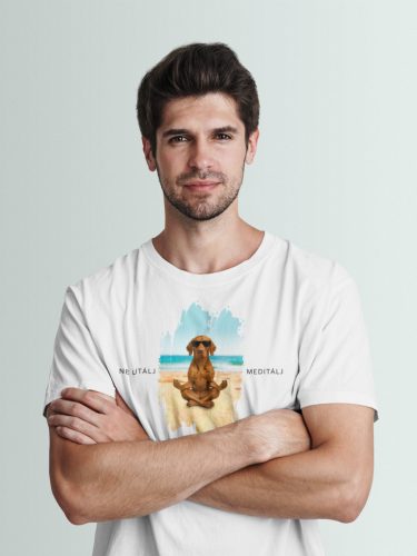 Ne utálj, meditálj vizsla póló