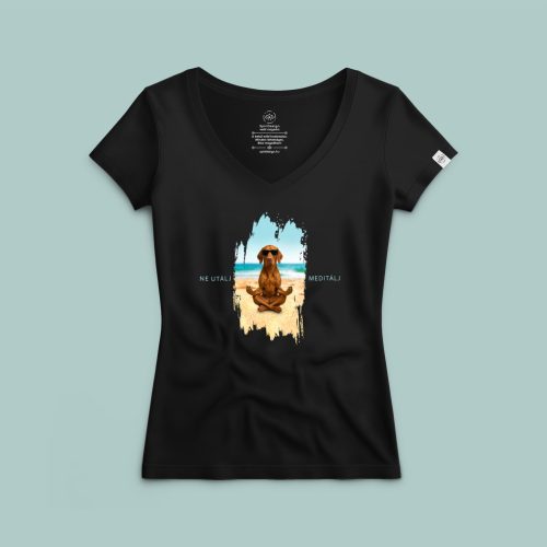 Ne utálj, meditálj vizsla póló