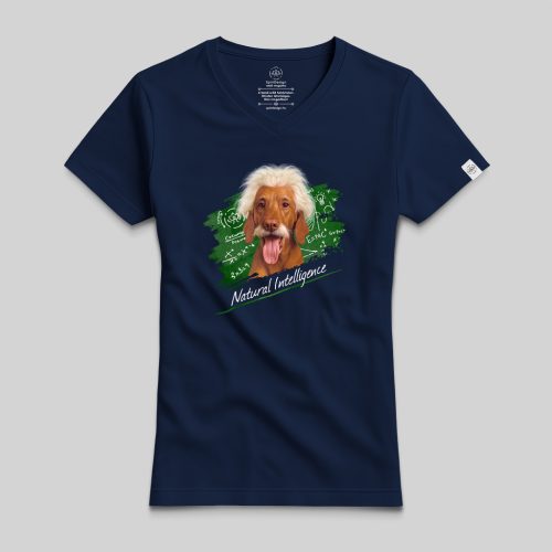 Natural Intelligence - Einstein vizsla póló