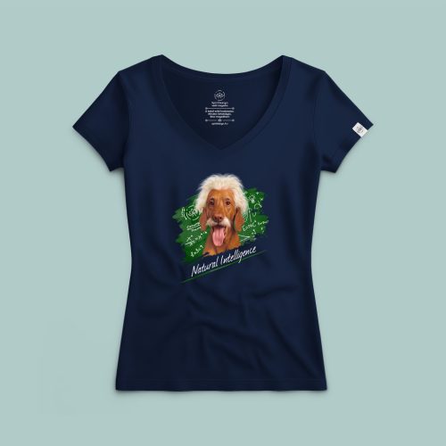 Natural Intelligence - Einstein vizsla póló
