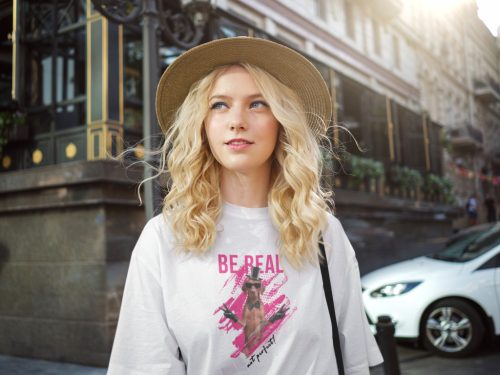 Be real, not perfect vizsla póló