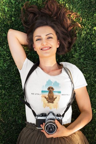 Ne utálj, meditálj vizsla póló