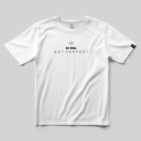 Be real, not perfect minimál póló