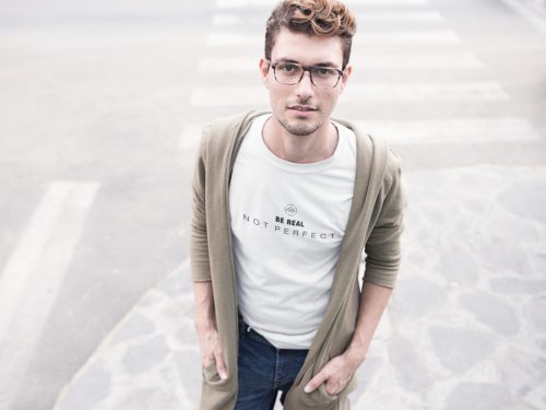 Be real, not perfect minimál póló